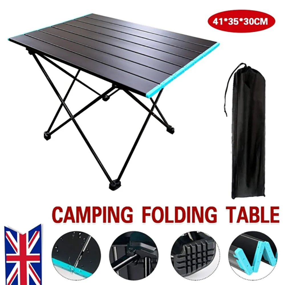 Folding Camping Table with Garden Picnic Tote Bag Portable BBQ Beach Fishing