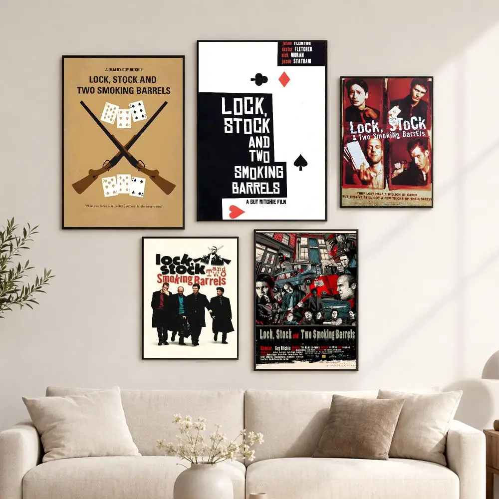 Lock Stock And Two Smoking B-Barrels Film Poster Posters Prints Pictures Modern Living Room Wall Art Home Decor