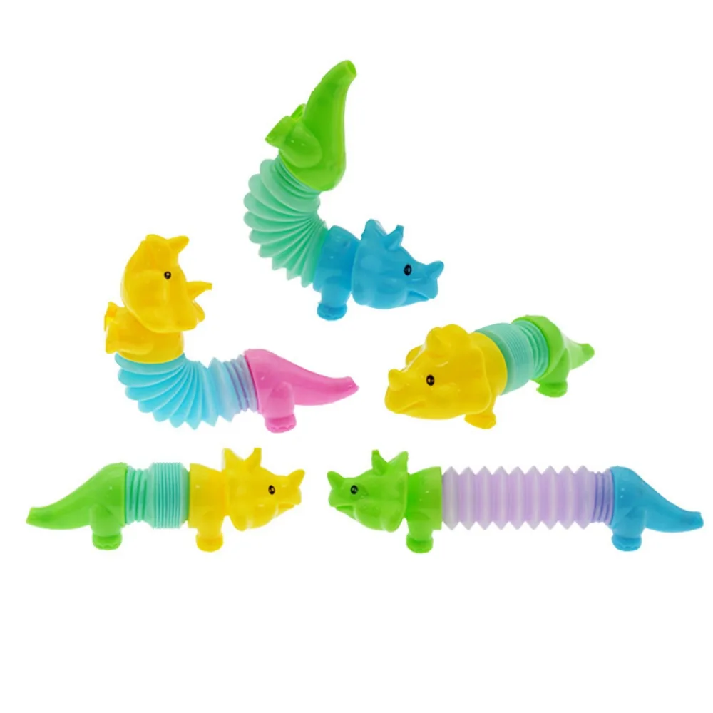 12/30Pcs Telescopic Tube Transformation Dinosaur Stress Relief Toy Kids Birthday Party Wedding Guest Gift Pinata Carnival Prizes