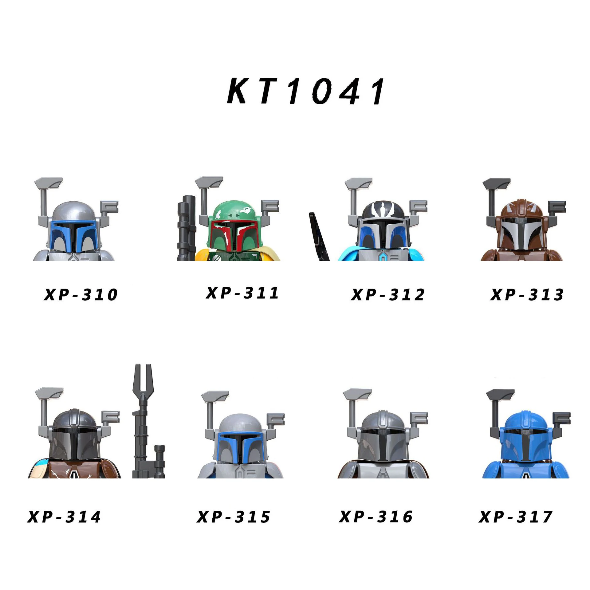 Juego de bloques de construcción modelo Buffett, 8 piezas de ensamblaje de juguete, modelo XP310, XP311, XP312, XP313, XP314, XP315, XP316, KT1041