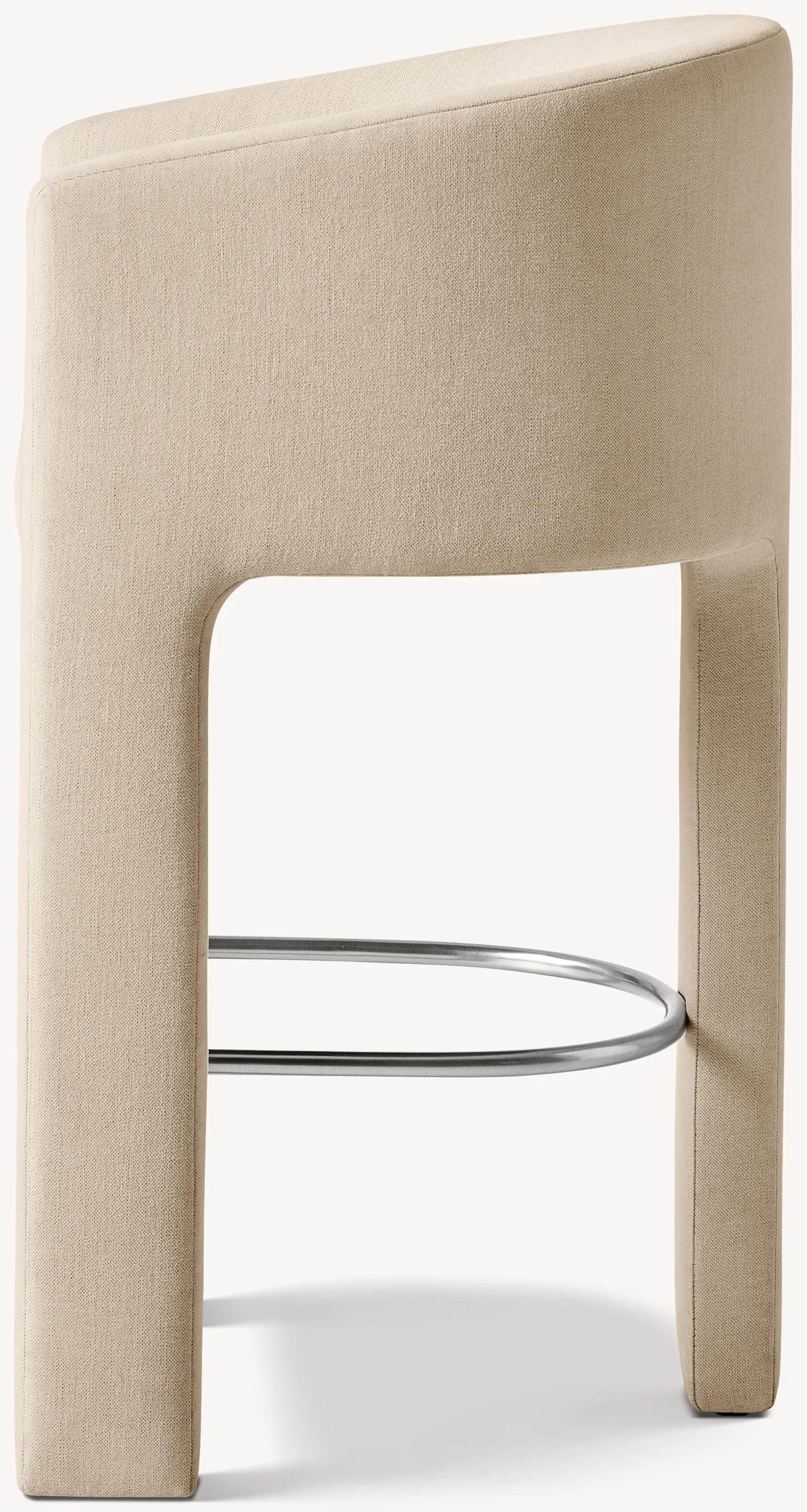 Lounging Contemporary Architectural Design Comfort Dining Room Stool Upholstered Fabric Counter and Bar Stool