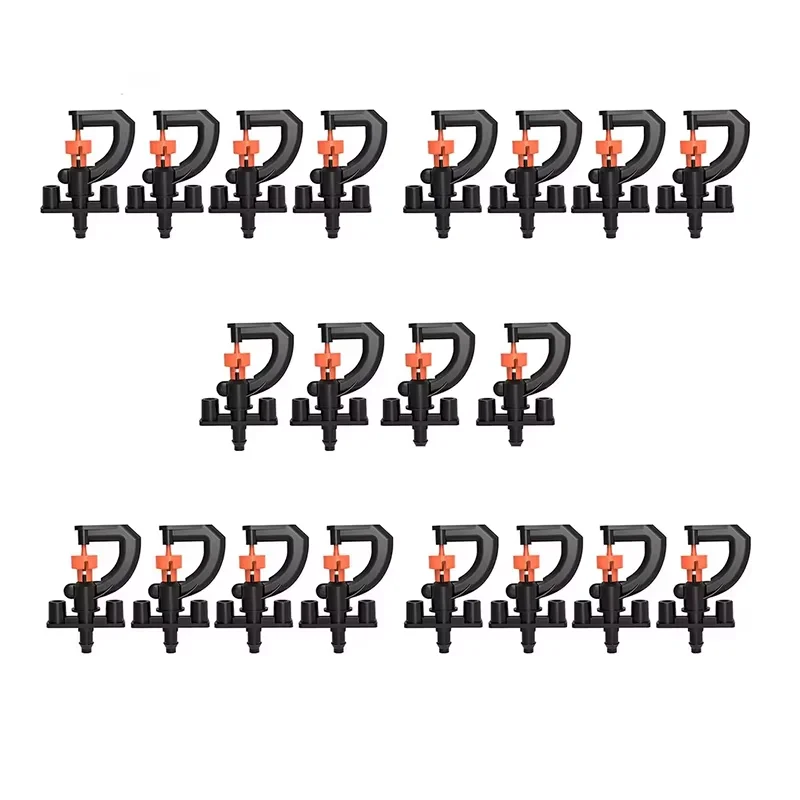 20Pcs 360-Degree Micro Adjustable Garden Sprayer Sprinkler Heads for Irrigation