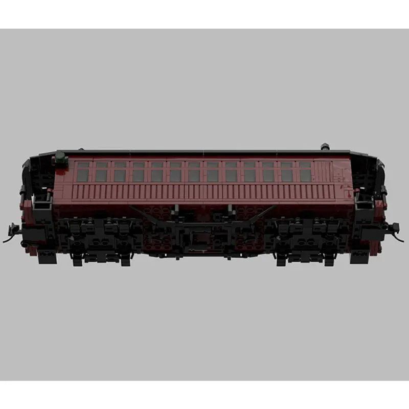

MOC Building Blocks set D&RGW Passenger Coach Narrow Gauge Dark Red Train adults bricks Old-fashioned MOC Christmas Gift