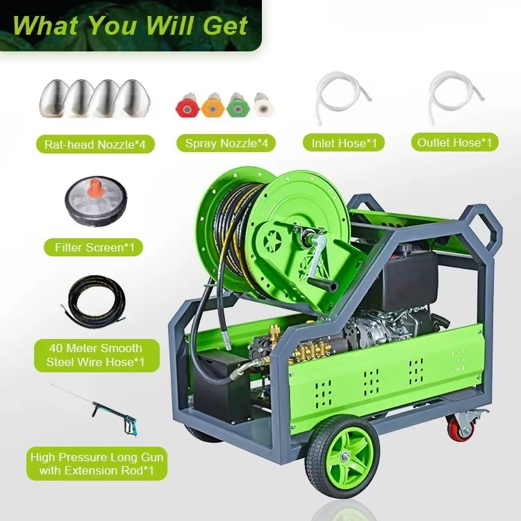 معدات تنظيف المجاري الصناعية غسالة الضغط غسالة الصرف الثقيلة #3