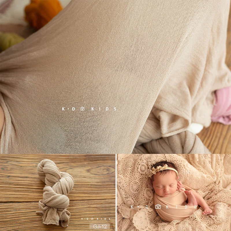 Soft Stretch Newborn Photography Wrap Blanket Elastic Baby Swaddle Cloth Multi Color Infant Photo Shooting Prop Studio Accessory