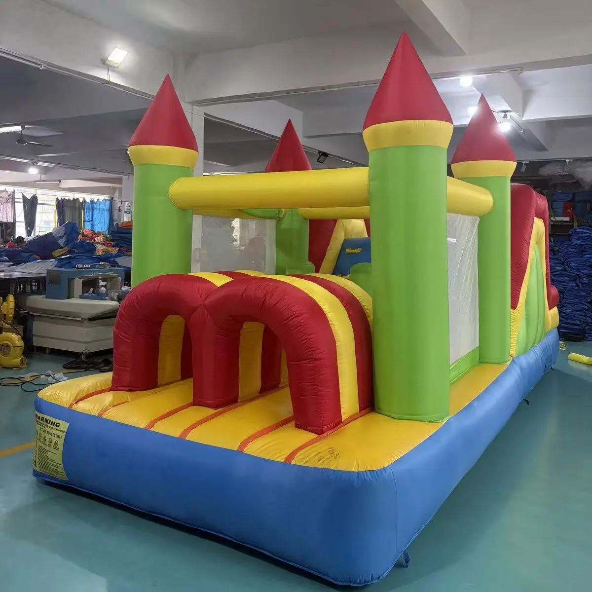 Mini inflatable obstacle animal bounce house for kids pvc mix oxford material jumping castle outdoor fun play toys for home use