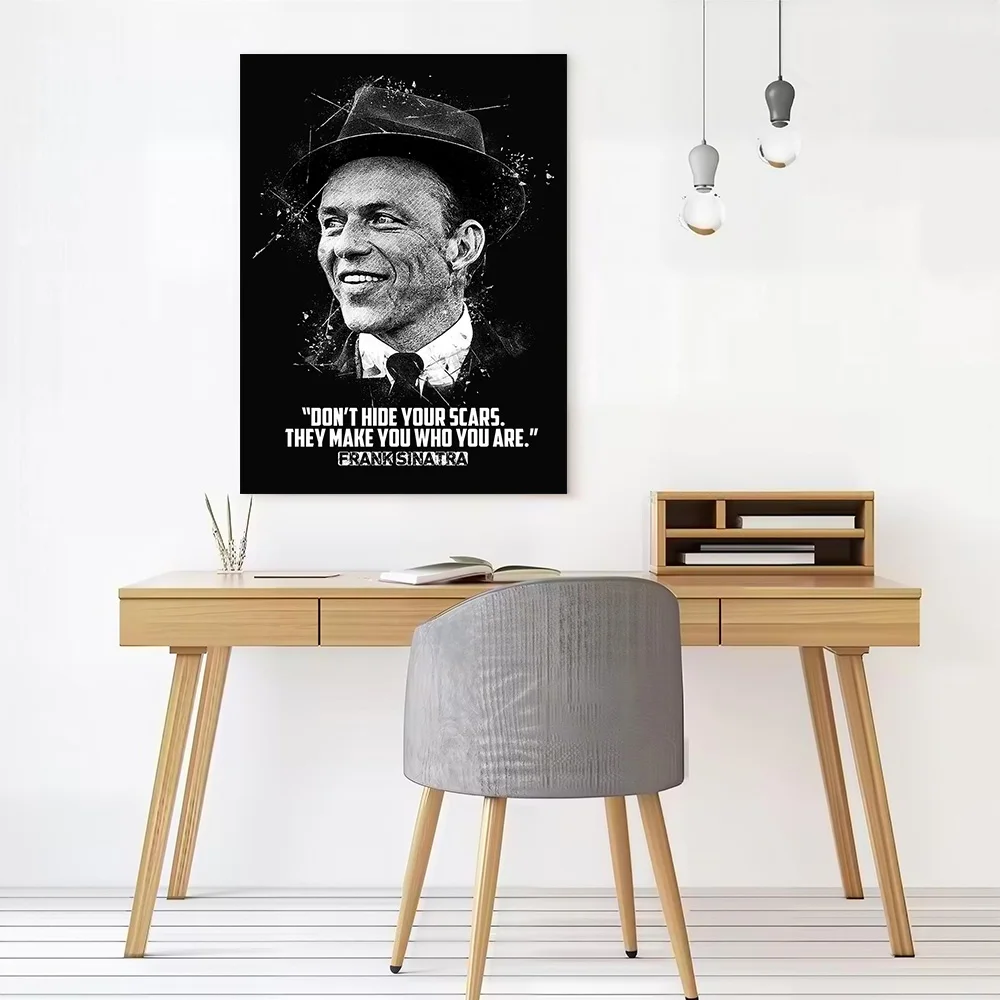 Frank Sinatra Canvas Print Perfect Gift for Fans Lovers Personalized Wall Art Poster for Decor Living Room Decoration Bedroom
