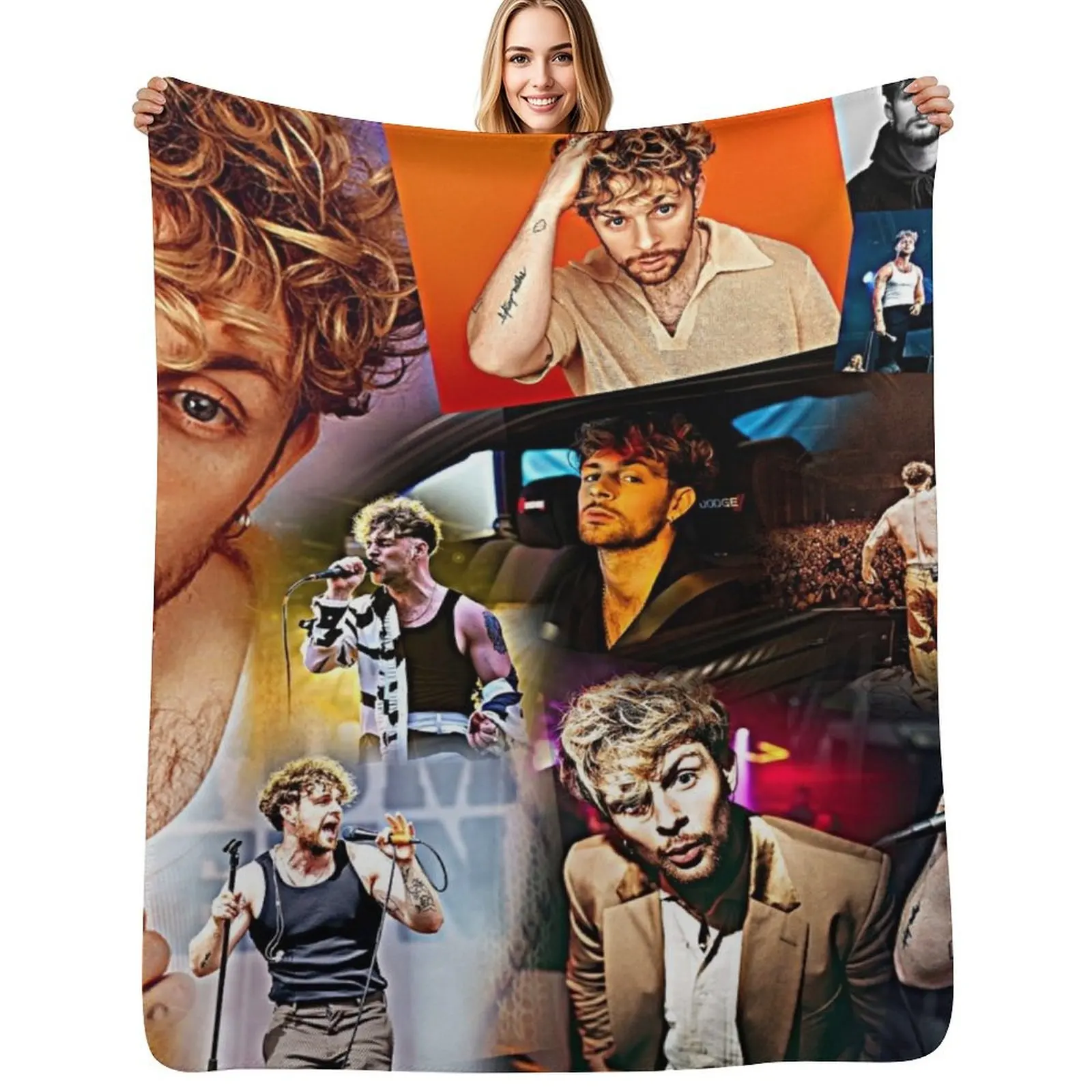 tom grennan Throw Blanket Cozy Throw Blanket for Bed Sofa Chair