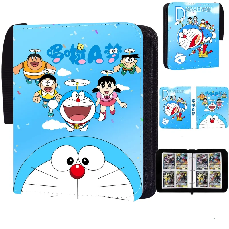 Doraemon 400pcs Card Book Game Collection Photo Album Binder Anime Business Card Holder Fashionable Toys Children’s Luxury Gift