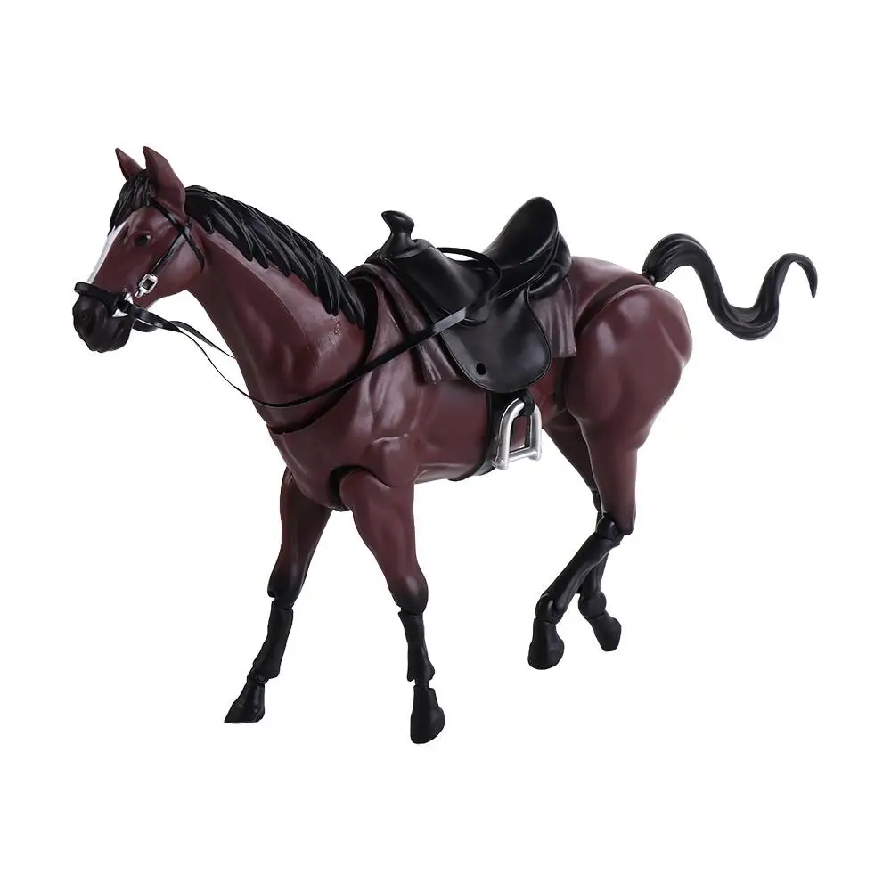 

PVC Horse Ferrite Action Figure Movable Collectible Horse Artist Painting Model Multi-Jointed DIY Mini Size Horse Figurine