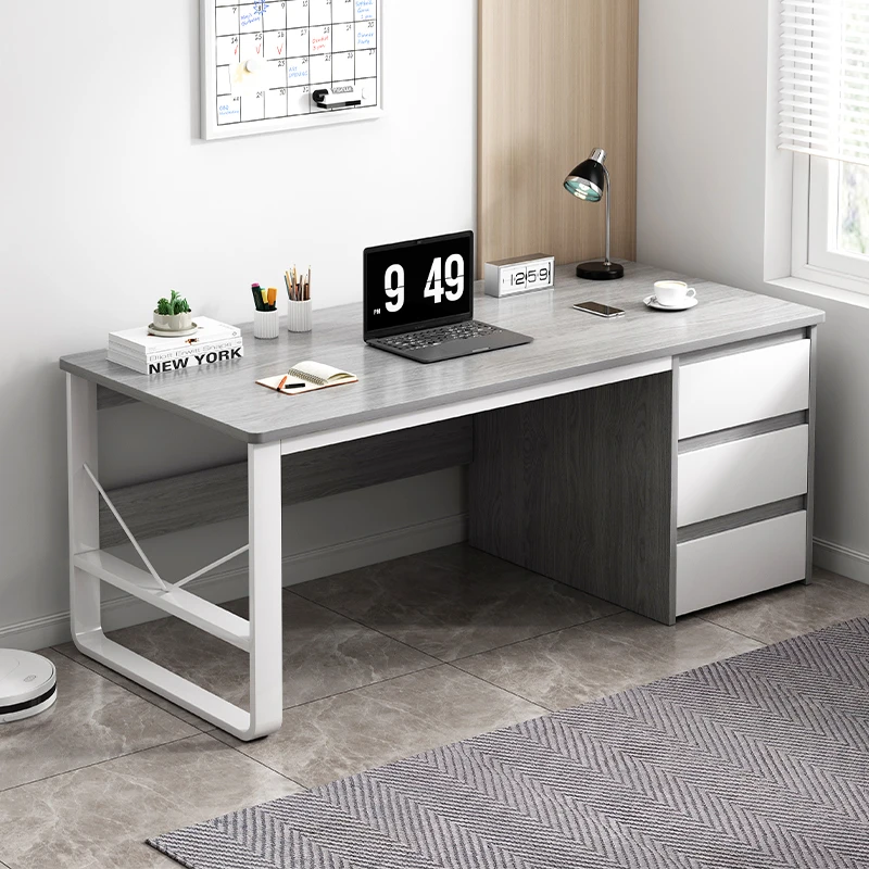 

Wooden Workstation Office Desks Laptop Conference Standing Boss Office Desks Drawers Reception Scrivania Con Cassetti Furnitures