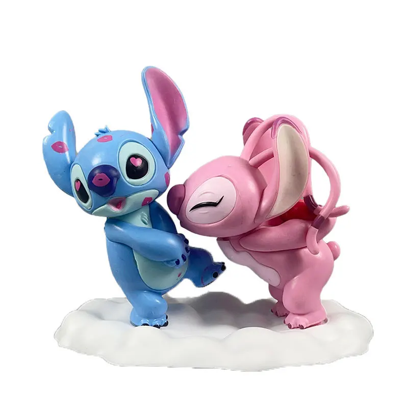 Funko Pop Lilo Stitch Anime Figure Stitch Angel Lovers Action Figures 1314 Stateu Collection Stitch Decor Model Toy Holiday Gift