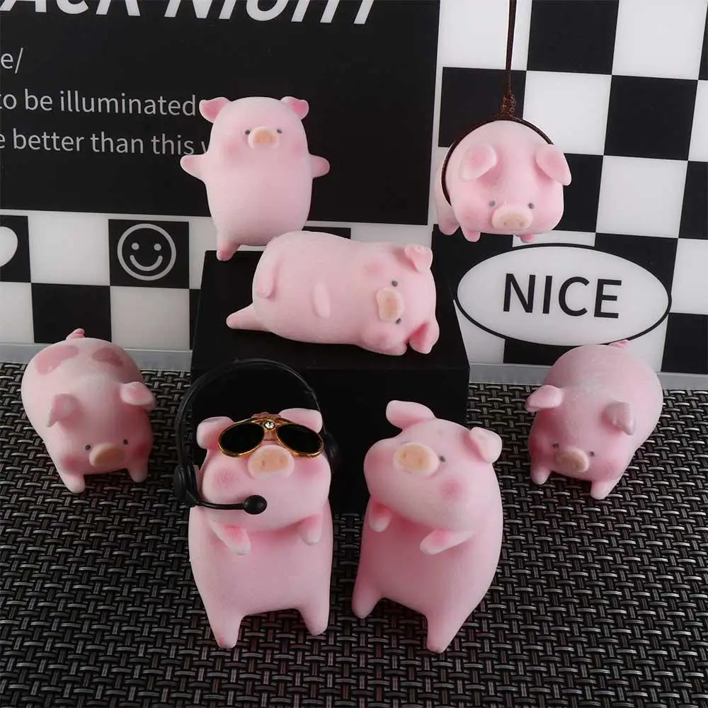 Accessories Cute Dashboard Car Decoration Funny Toys Car Pendant Pink Pigger Ornament Pig Car Decoration Lucky Piggy Hanging