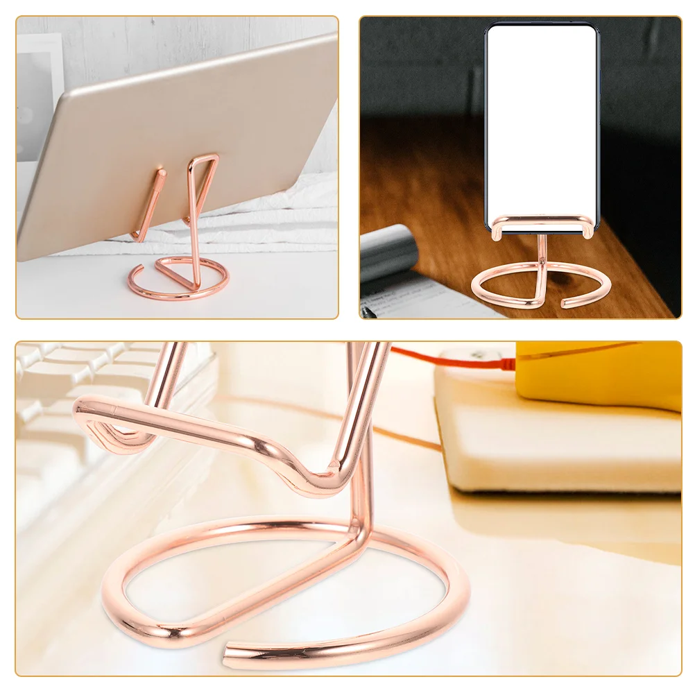 2 Pcs Phone Support Mobile Holder Tablet Plane Cellphone Stand for Desk Miss Tablets Bracket