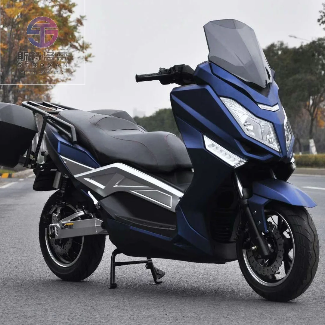 72V 2000W 3000W Lithium Battery Powered Streetbike T9 Model Double Seat Electric Motorcycles with Long Range