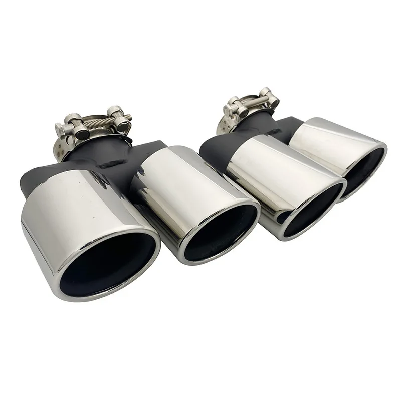 Tail throat exhaust pipe bilateral four stainless steel refit