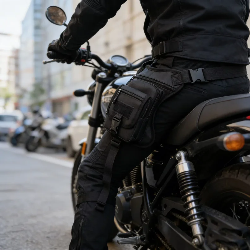 Motorcycle Drop Leg Bag Outdoor Multifunctional Hip Belt Waterproof Waist Bags Travel Cycling Hiking Portable Shoulder Body Bag