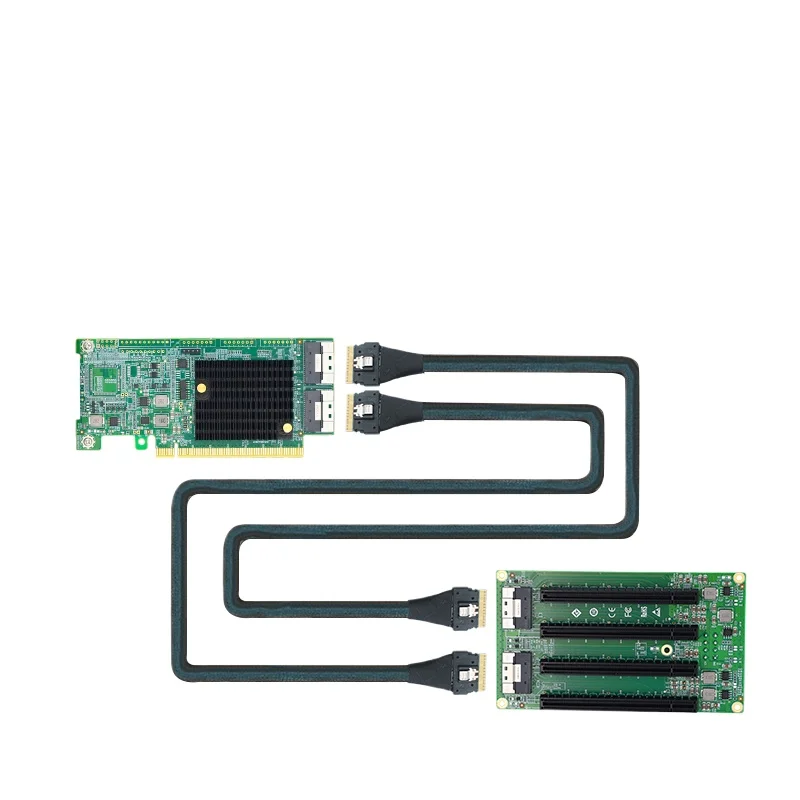 Graphics network interface card array card pcie4.0 expansion slot solution, the main board needs to support the