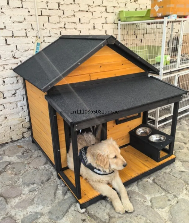 Outdoor dog cage, dog house, kennel, all-season stray cat litter, cat house, medium and large dog, golden retriever