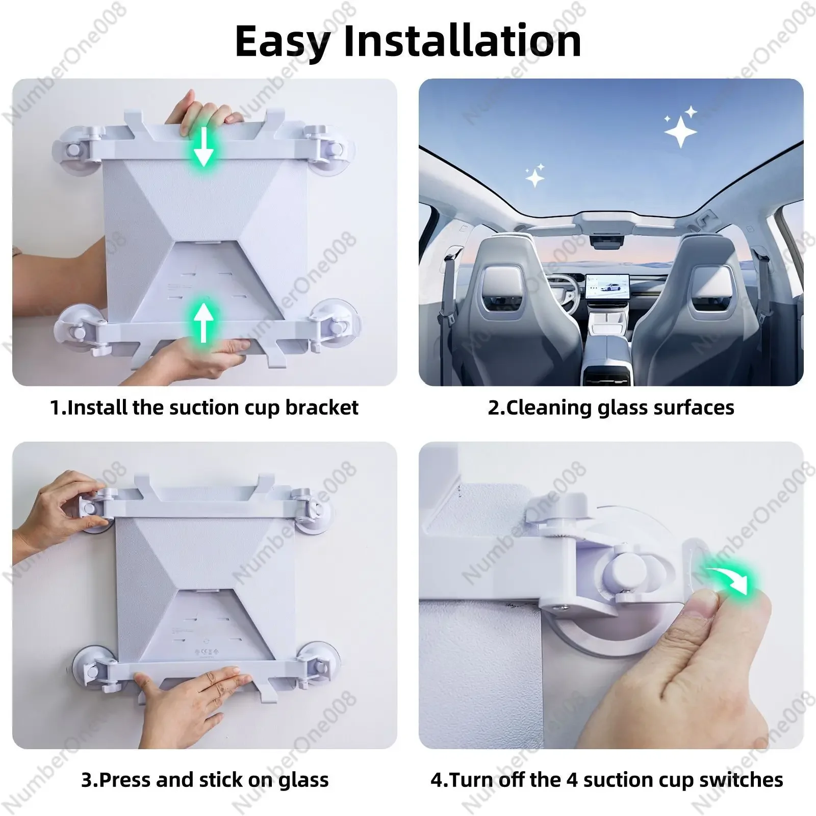 Xinlian Mini Equipment Suction Cup Holder Star Mini Car Sunroof Front Window Rear Window Glass Suction