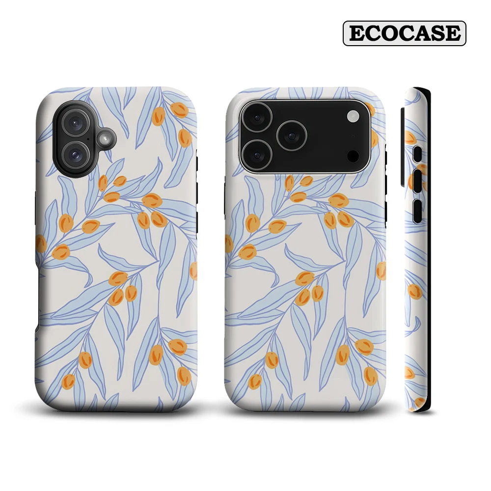 Olive Branch Pattern IPhone 17 Must-Haves Handyhülle für IPhone 17 16 15 14 13 12 11 Pro Max Plus Doppelschichtige Rückseite