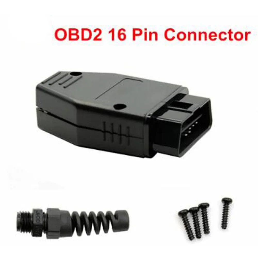 12V 24V OBD Male Plug OBD2 16Pin Connector OBDII Adaptor Female Male OBDII Connector J1962 OBD2 Connector Elm327 WIFI In Stock