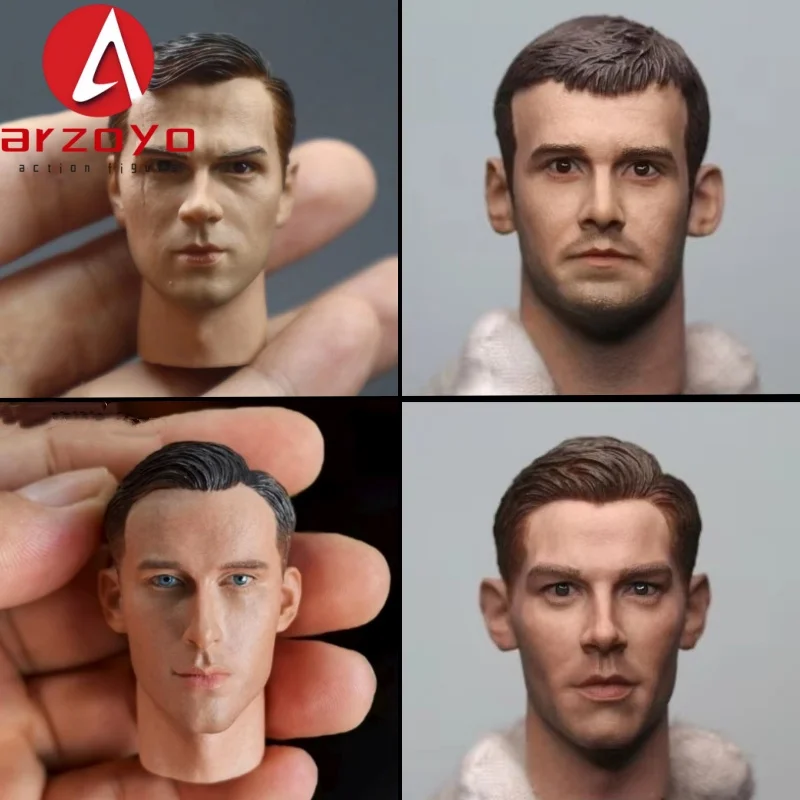 1/6 Male Soldier Imperial engineers Armored Division Artillery Head Sculpture Model For 12 inches Action Figure Body