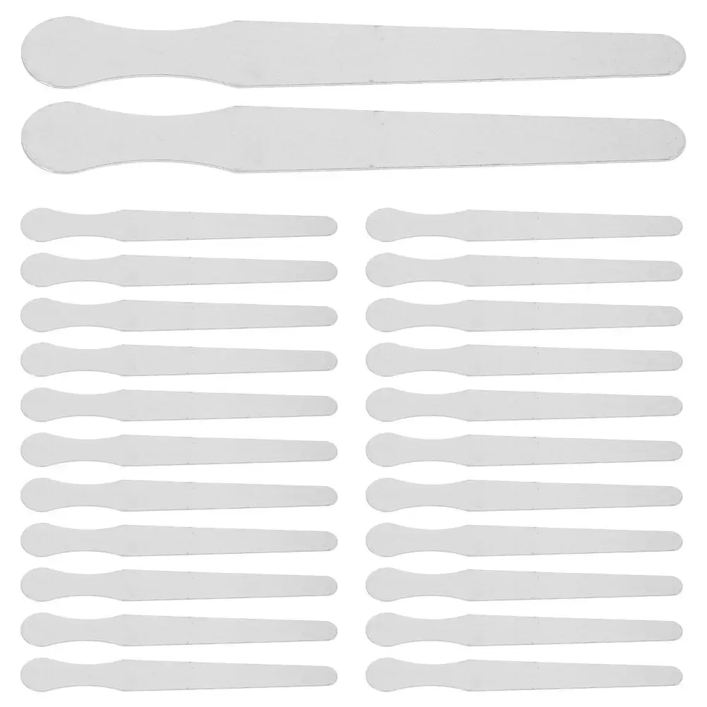 40Pcs Stainless Steel Tongue Suppressor Dental Exam Accessory Precision Polished Reusable Metal Depressor for Oral Care Therapy