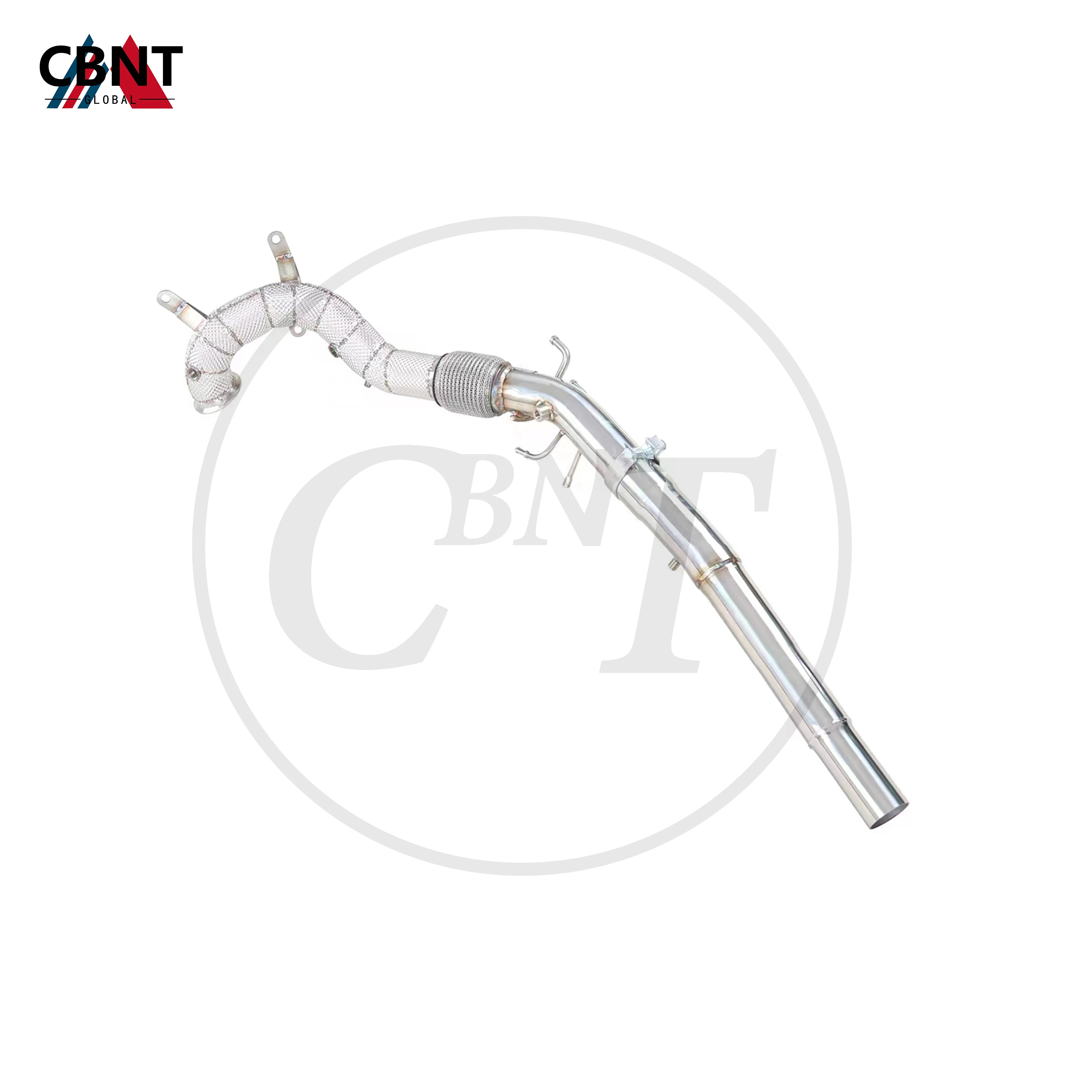 

CBNT Catted/Catless Downpipe with Heat Shield for Audi Q3 1.4T 2020-2023 Exhaust Headers SS304 Tuning Exhaust Systems