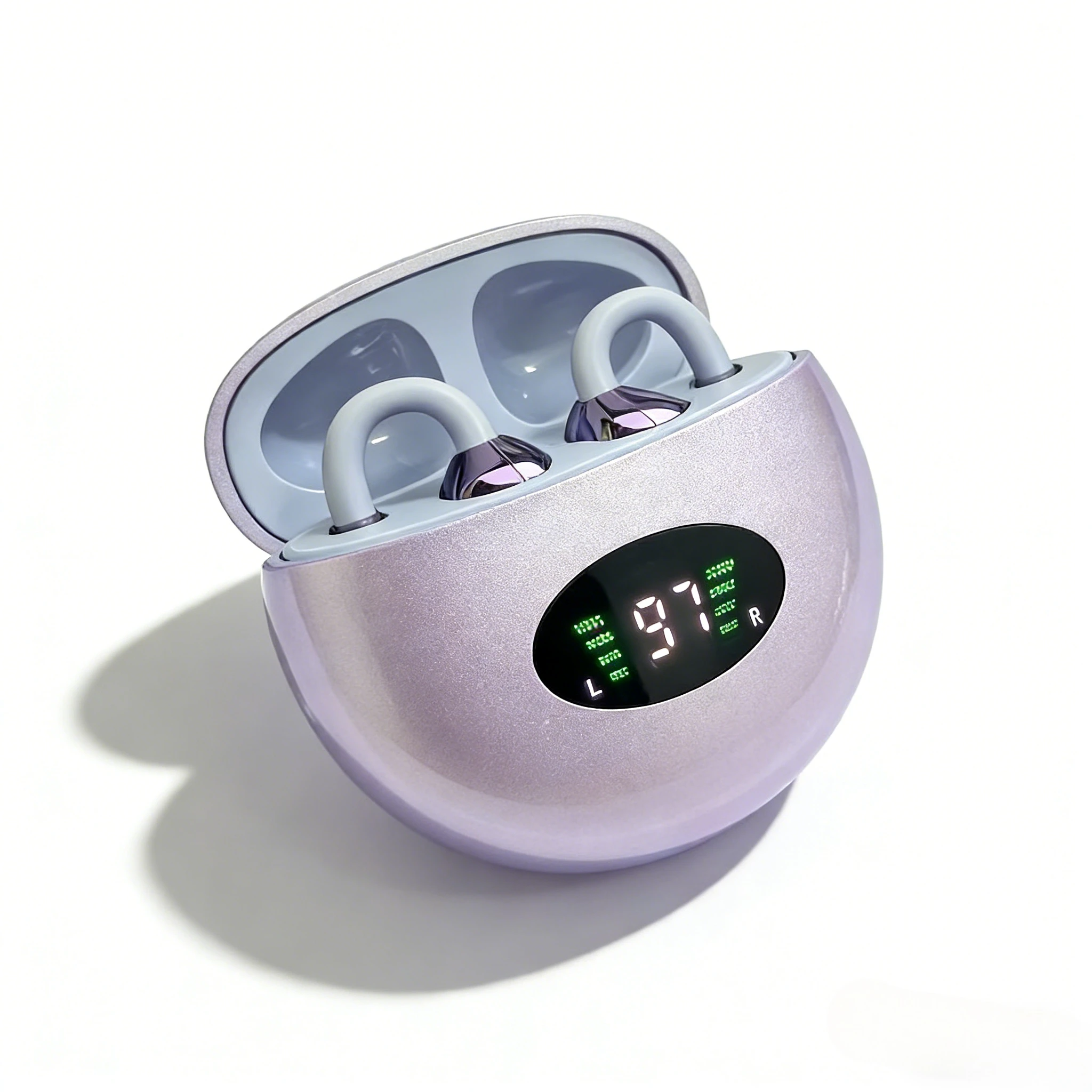 Наушники премиум-класса с клипсой, беспроводные Bluetooth-наушники, качество звука, длительный срок службы батареи, идеально подходят для спортивных наушников с микрофоном