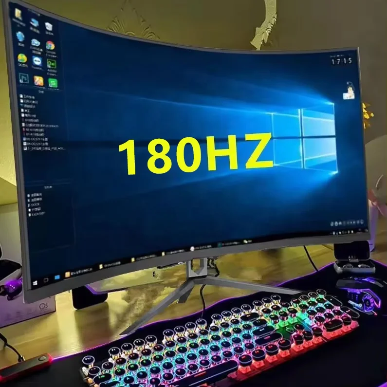 

Игровой монитор с изогнутым экраном 240 Гц, 18,5 дюймов, 16:9, 19, 24, 27, 38 дюймов, для киберспортсменов, стильный дизайн