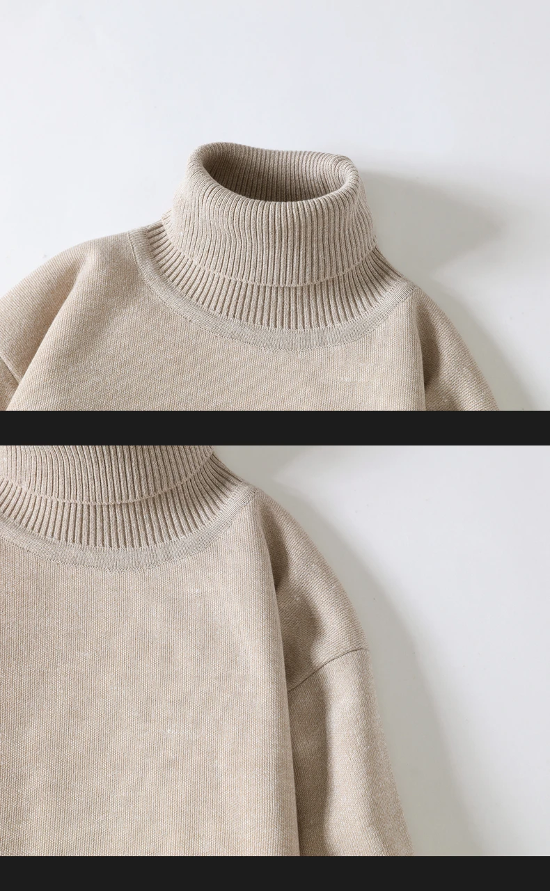 Men's Sweat-shirt Pullovers Sweater For Men Men's Clothing Spring Casual Streetwear Knit Autumn Fashion Hombre Warm Solid Male