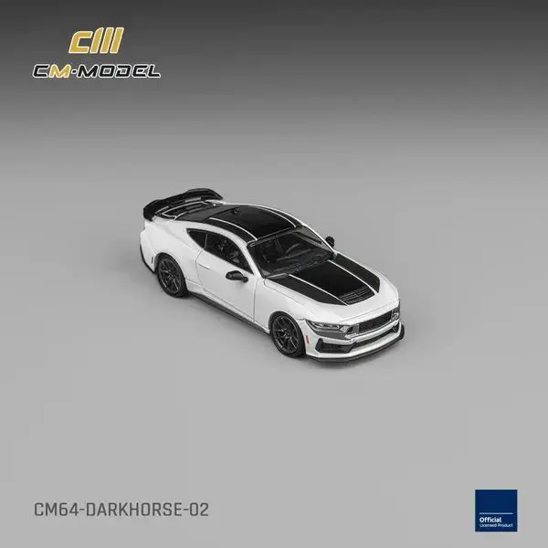 Pre-Order CM 1/64 for Mustang MK7 S650 Darkhorse Oxford White CM64-Darkhorse-02 Limited Diecast Model Car Collection