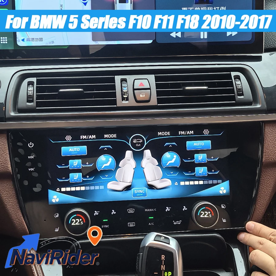 10.25inch Car Digital Touch Screen AC Panel For BMW 5 Series F10 F11 F18 2010-2017 LCD Air Conditioning Control Display Monitor