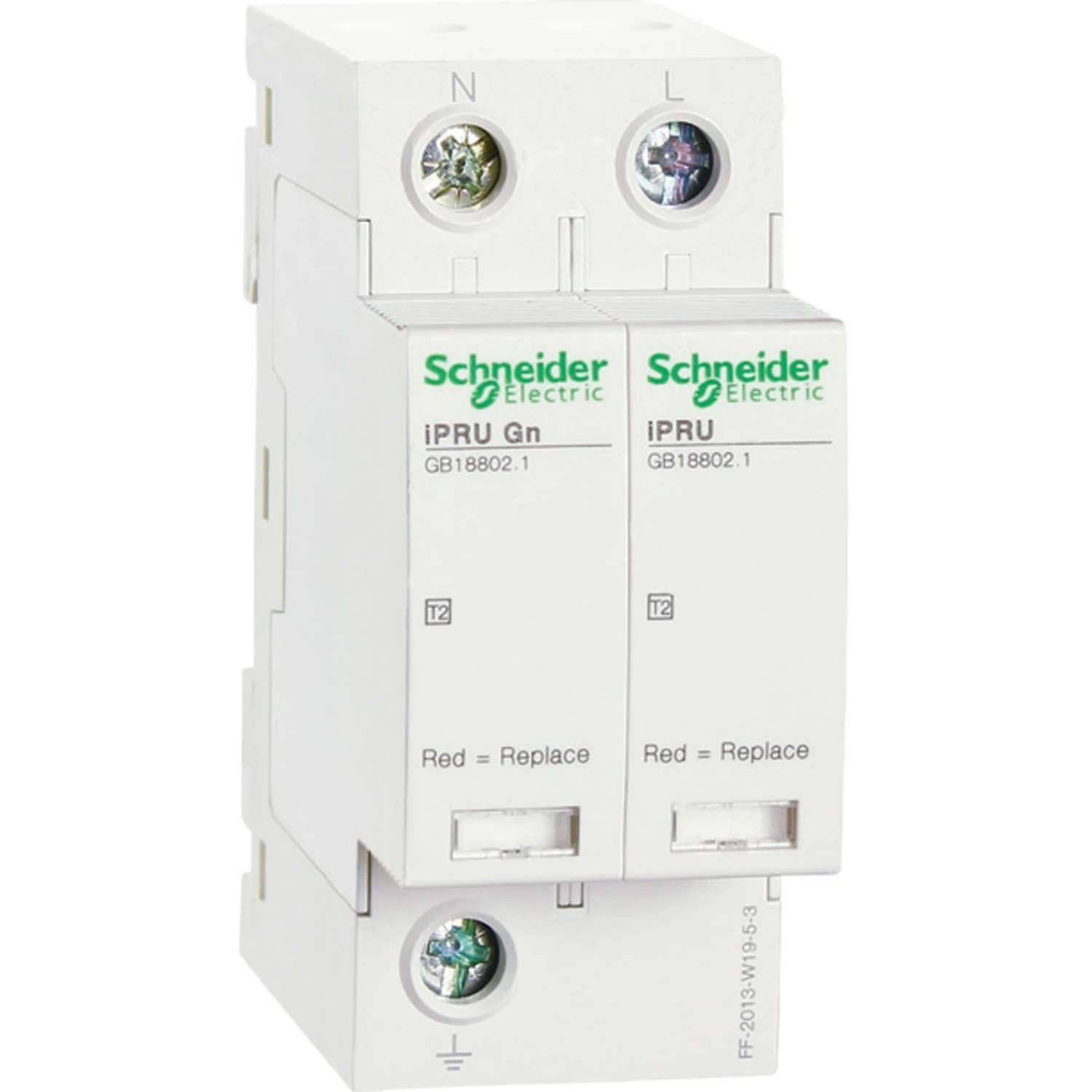 

A9L010200 Schneider Wingoal the iPRU is pluggable class T2 surge protector 2P, Imax: 10kA, Uc: 350V