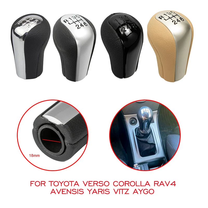 

For Toyota Verso Corolla RAV4 AVENSIS YARIS VITZ AYGO Car Manual Gear Shift Knob Shifter Lever Stick Pen Handball