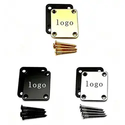 Electric Guitar Neck Plate Laser Engrave Customized Logo Custom Shop, Artist Personalized Logo Fit Fend