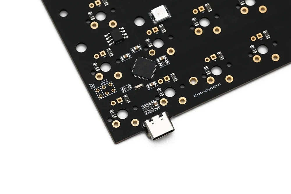 Imagem -04 - Personalizado Pcb Teclado Mecânico Programável Bypass Layouts Via Firmware com Rgb Inferior Underglow Alps mx B43a 43 Chaves 40