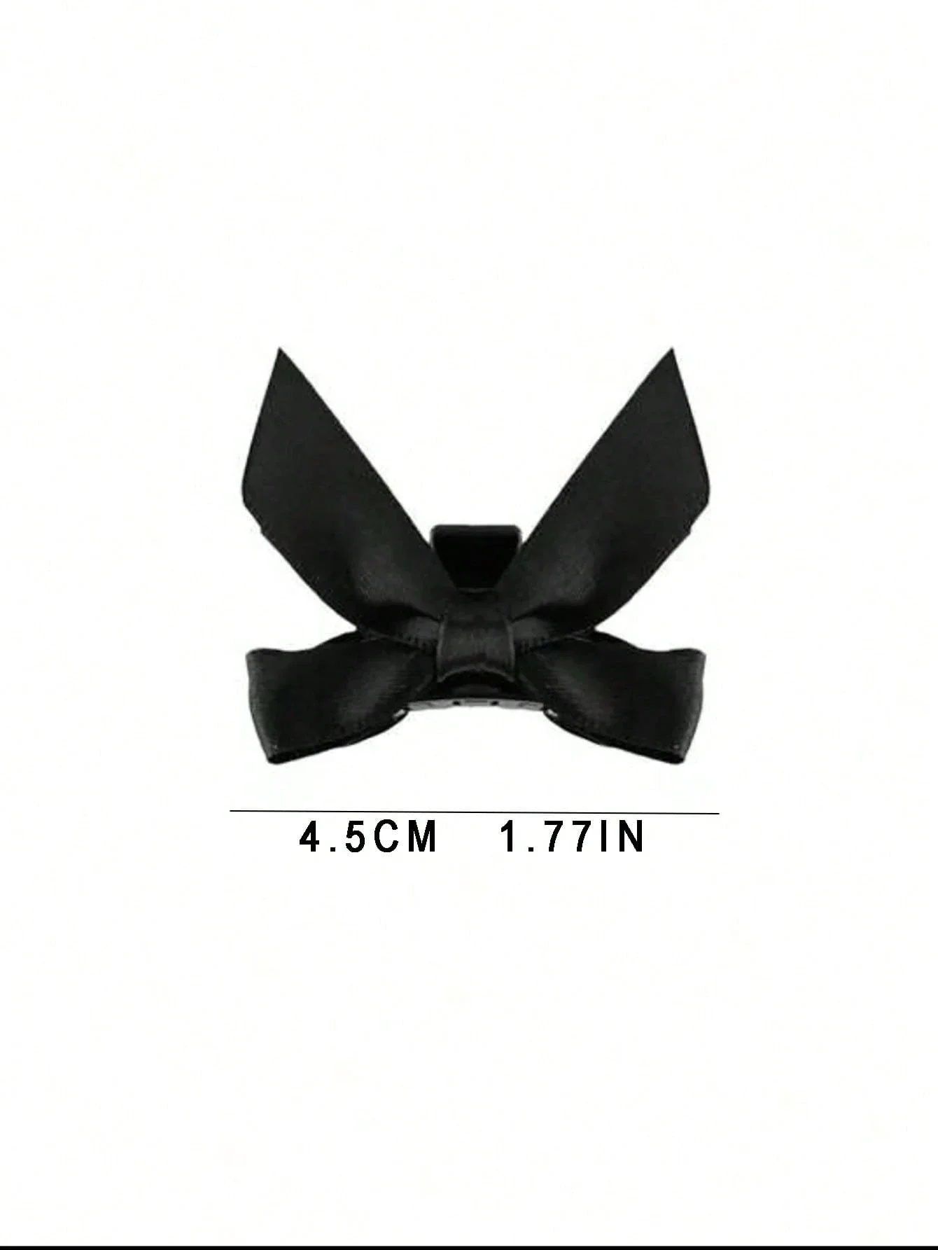 

2pcs Women Black Retro Bow Hair Claw Clips For Half Up Hairstyle Street Summer Fashion