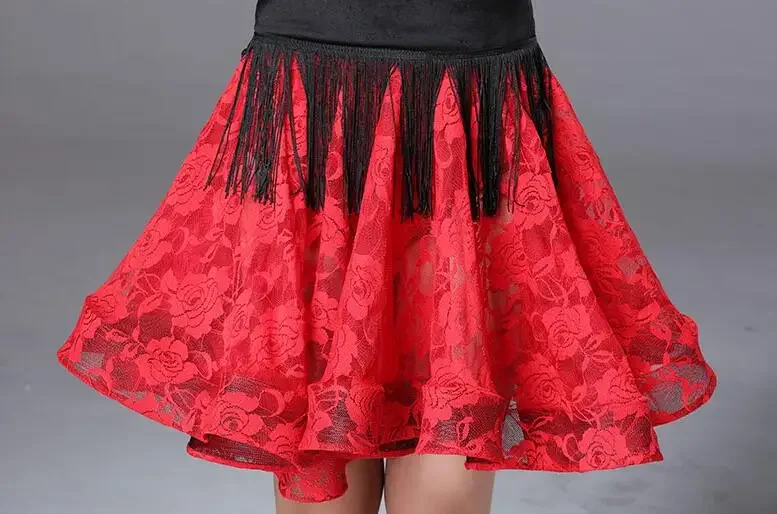 Neues Mädchen kurze Ärmel Standard Latin Tanz kleid Kinder Ballsaal Tanz kleider Kinder Salsa Rumba Cha Cha Samba Tango Kleid