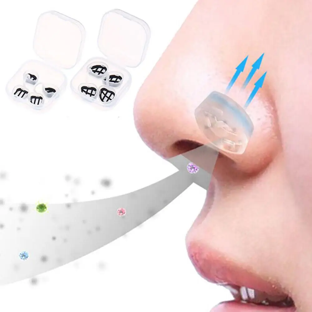 1 Pair Round Shape Comfortable Nose Invisible Nasal Mask Pollution Filte Pollen Nose Anti Dust Removable Filters Air Allerg J0X8