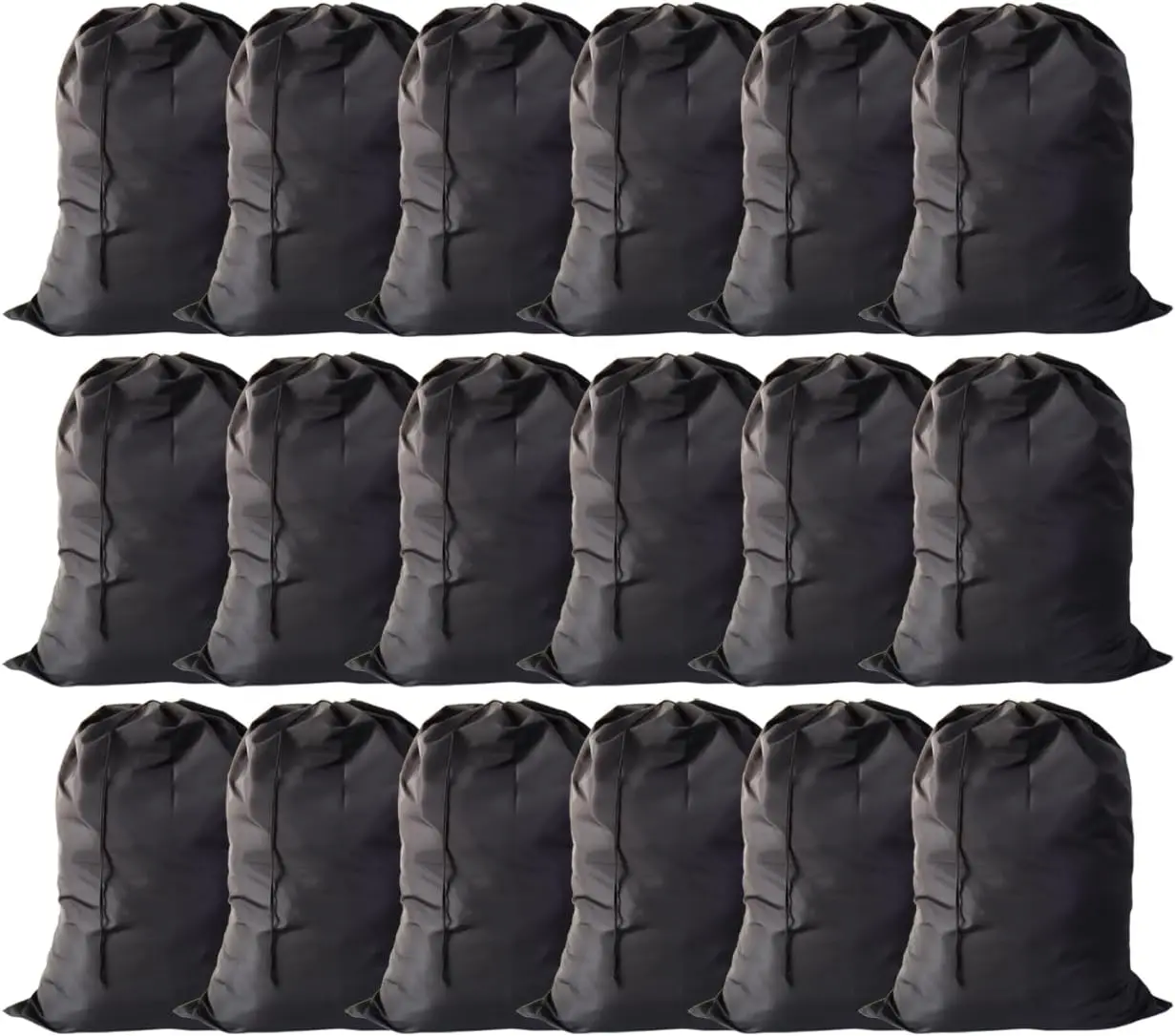 

Extra Large Laundry Bags 18 Pack, Drawstring Closure, 30x40 Inches for College Dorm Travel