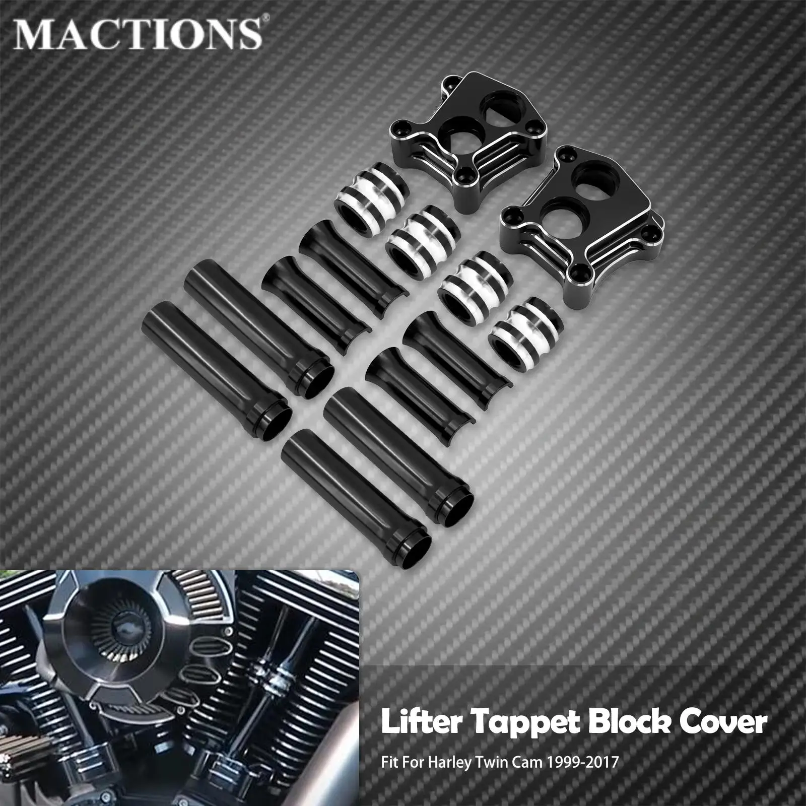 

Подъемник двигателя мотоцикла, толкатель, крышка для Harley Touring Road Street Glide Ultra Softail Deuce Low Rider Dyna Fat Bob FL