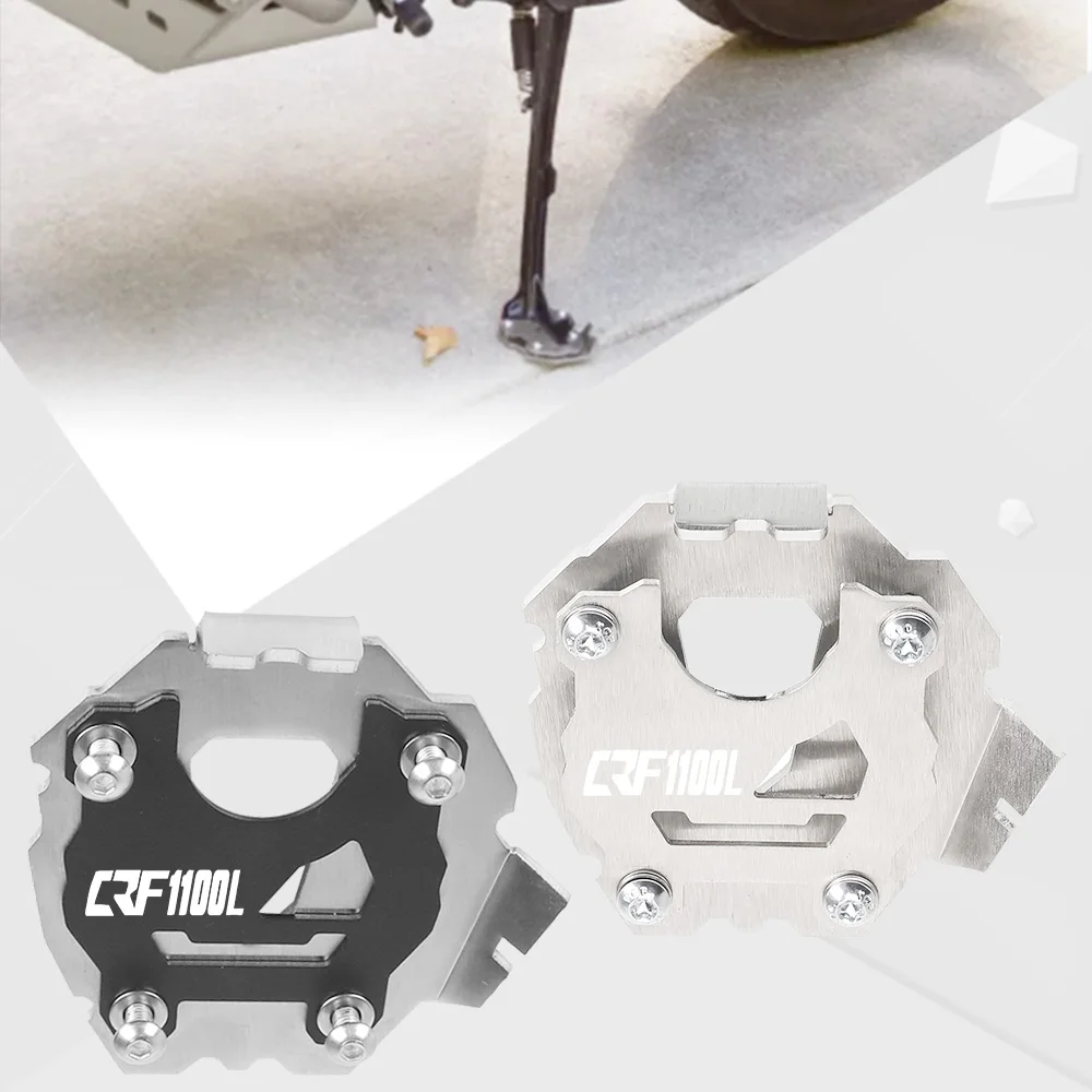 

For HONDA CRF1100L AFRICA TWIN ADVENTURE SPORTS 2019 2020 2021 Motorcycle Kickstand Foot Side Stand Extension Support Plate Pad
