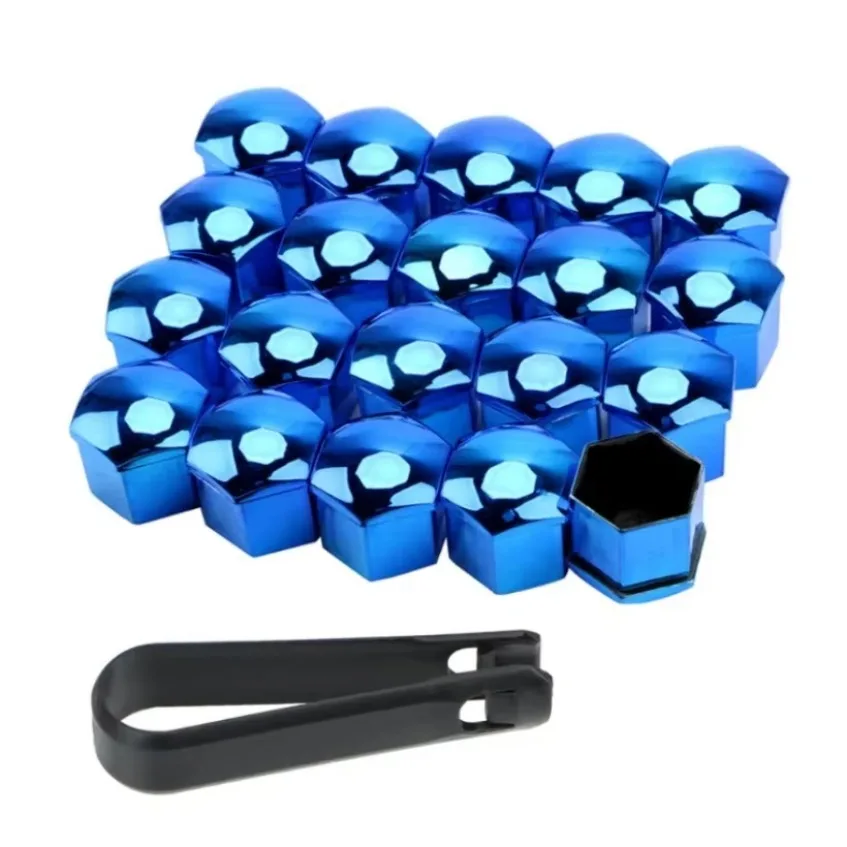 20Pcs 17/19/21mm Car Wheel Nut Caps Protection Covers Caps Anti-Rust Auto Hub Screw Cover Car Tyre Nut Bolt Exterior Decoration