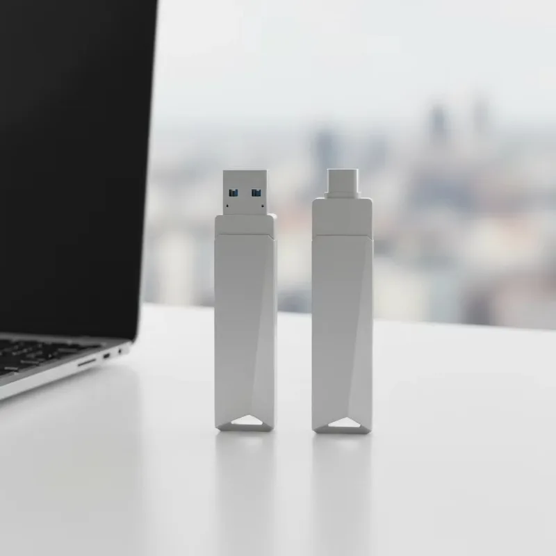 

New Travel-Ready Mini 2-in-1 Metal USB 3.0 Flash Drive 256GB/512GB OTG Memory 2-Year Warranty