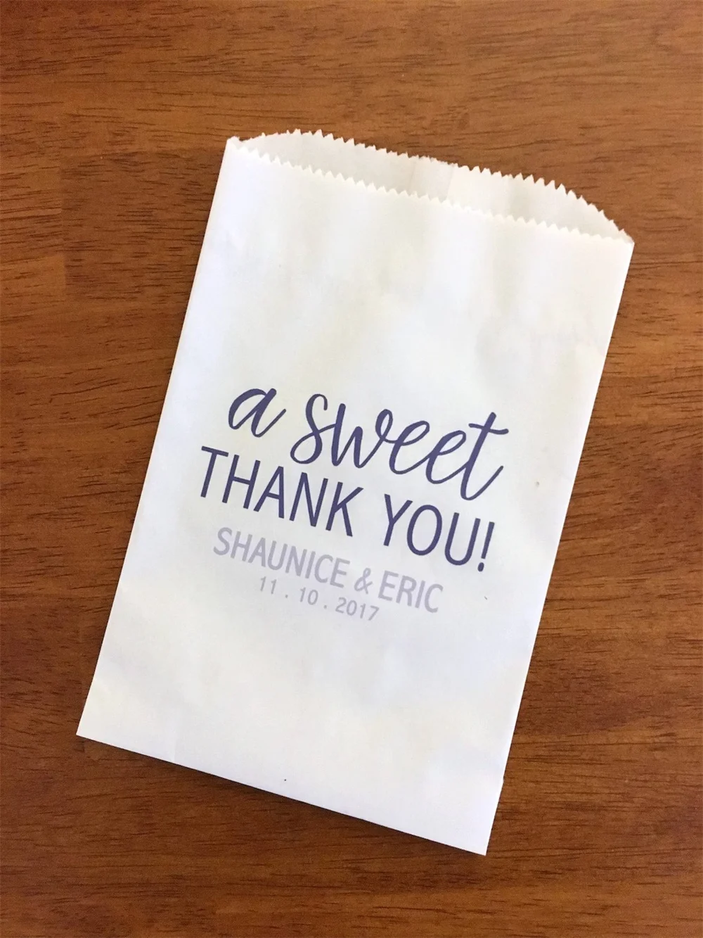 25pcs Wedding Favor Bags - Favor Cookie Bags - Baby Shower Treat Bags - Bridal Shower Favor Bag - A Sweet Thank You - Candy Bags