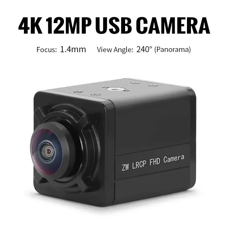 In stock New 14209 5600 12MP USB Industrial Mini Camera with IMX577 CMOS Sensor 1.4mm 240Degree Panorama 20FPS 30FPS Full HD & 4