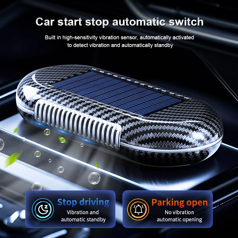 1pc Solar Air Purifier Built-in Sensor photo 3