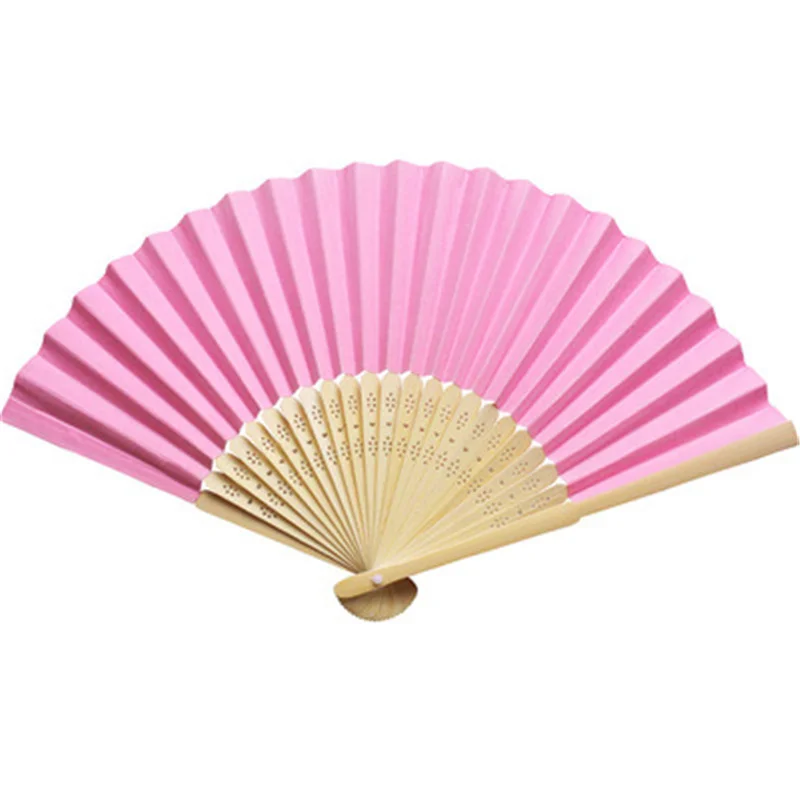 1/5Pcs Hand-Painted Foldable Paper Fan Portable Party Wedding Supplies Chinese Hand Dance Fan Gift Ramadan Decoration 21cm